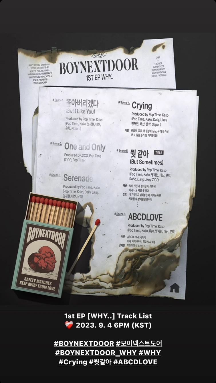 BOYNEXTDOOR ‘WHY..’ track list | Fandom