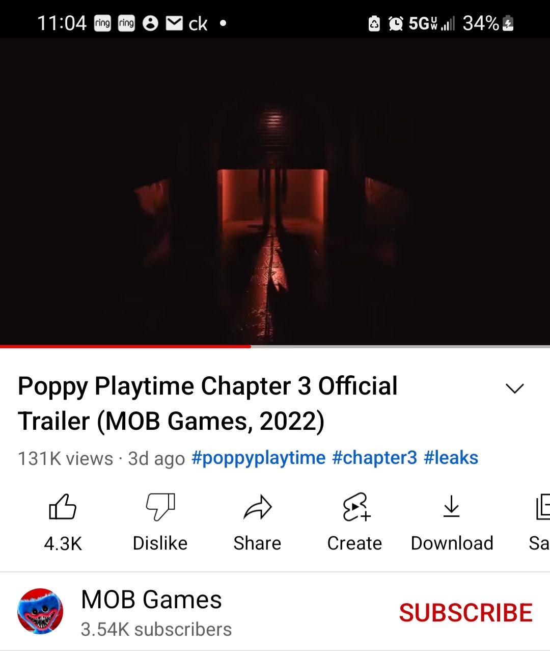 Poppy Playtime- Chapter 3 - OFFICIAL GAME TRAILER (2022) - video