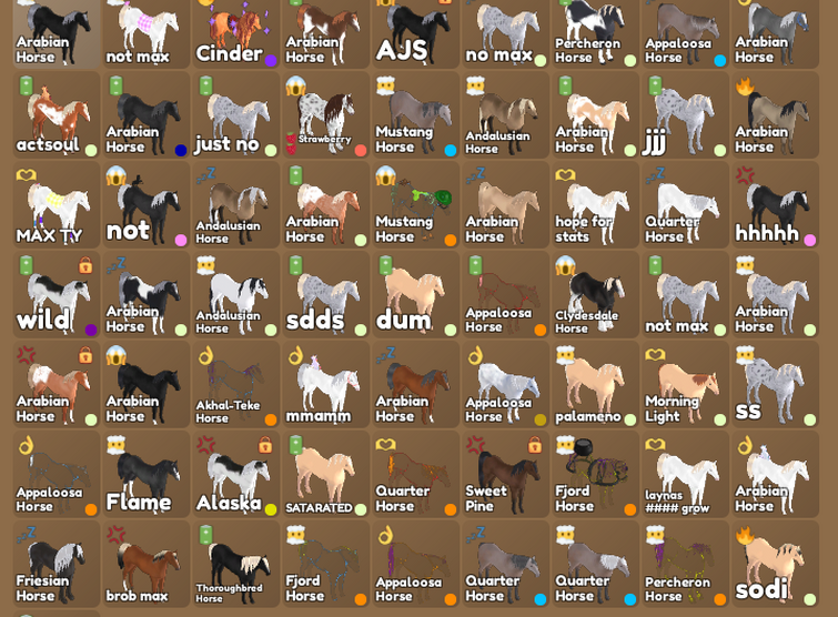 Wild Horse Islands Roblox Autumn Dapple Quarter Horse Autumn 22 Limited