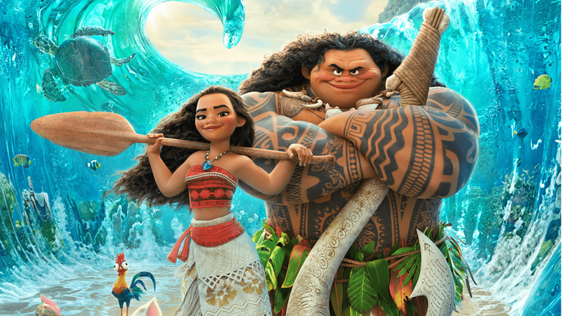 Moana - The Maona princess with the demigod Maui