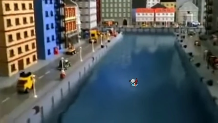 a train has fallen into the river in lego city | Fandom