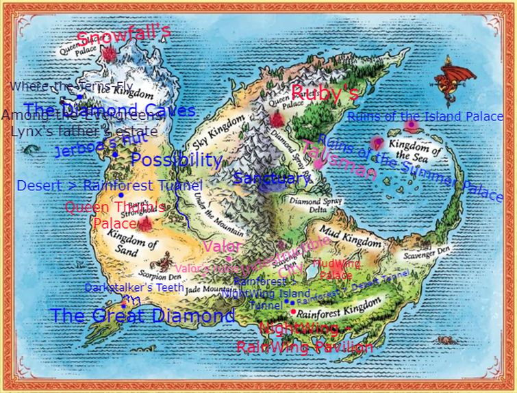 Map of Pyrrhia (Updated for TDG)  Fandom