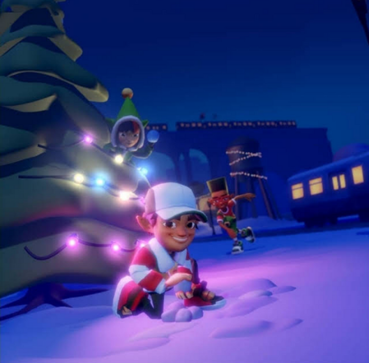 Subway Surfers X-mas Elf Jake vs Elf Frash vs Elf Tricky vs Elf Yutani  Gameplay Android ios 