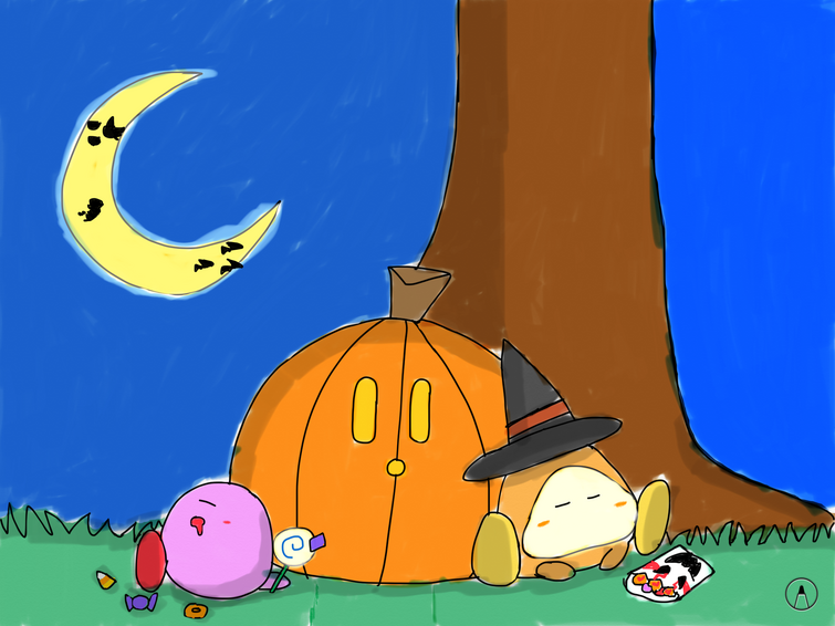 A piece of Kirby Halloween art I made | Fandom