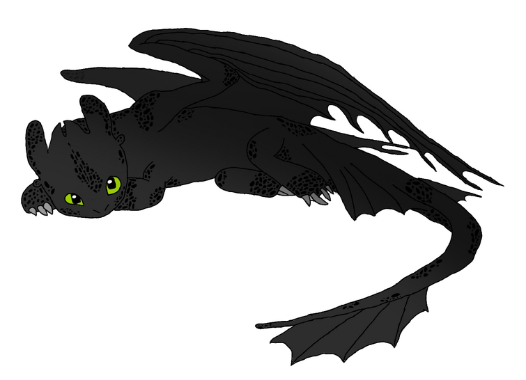 toothless outline