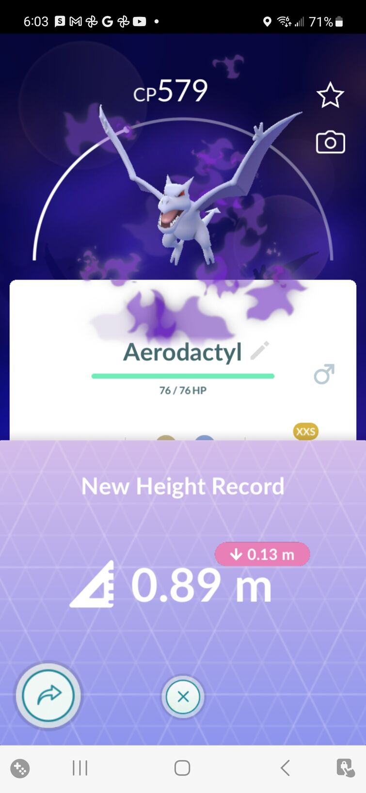 Shiny aerodactyl  Pokemon go, Pokemon, Incoming call screenshot