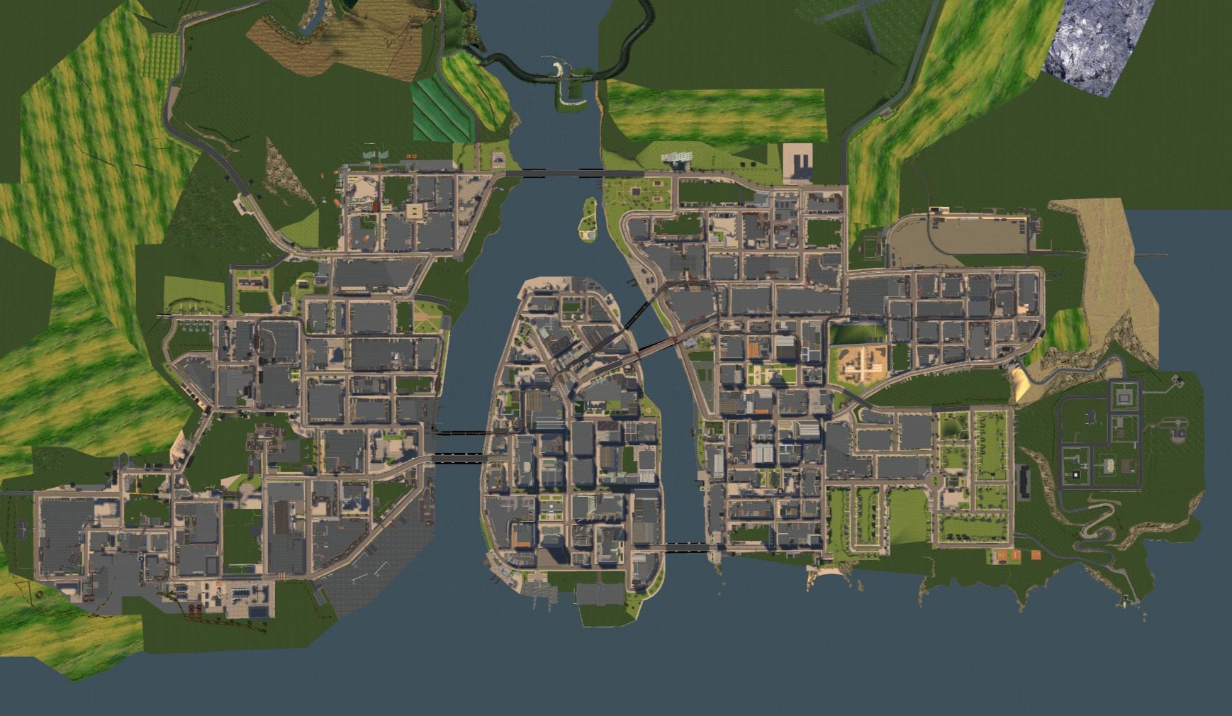 Mafia 2 Empire Bay 3d map view from above. Мафия 2 3d Карта ЭмпайрБэй вид  сверху | Fandom