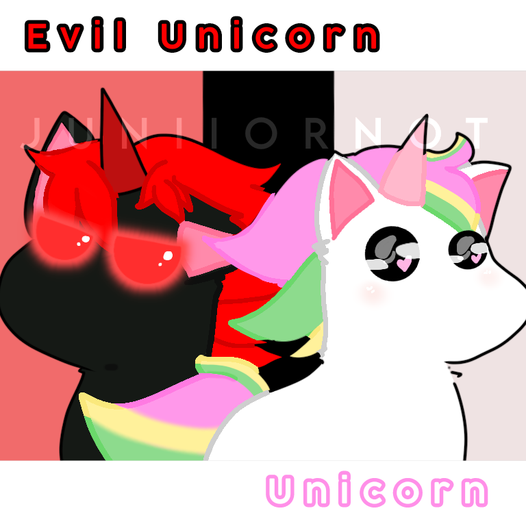 Evil Unicorn And Unicorn Fanart Again But Its Diff Fandom - evil unicorn adopt me roblox images
