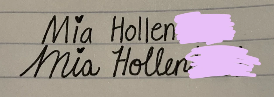 How I write my name is print vs cursive | Fandom