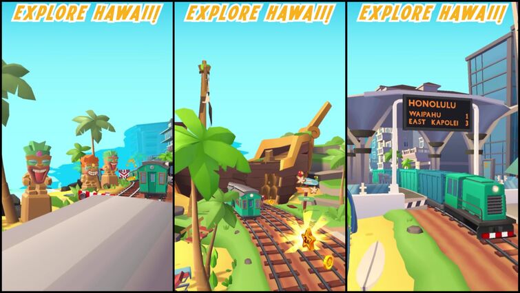 SUBWAY SURFERS HAWAII IN LANDSCAPE MODE GAMEPLAY 2023 : PART 3 