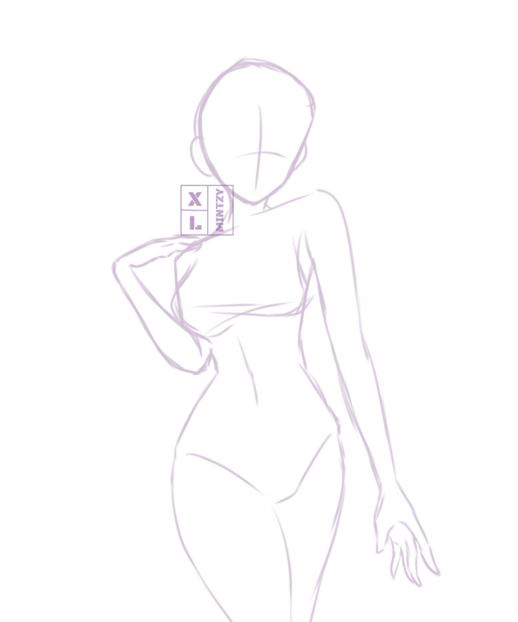 manga girl body base