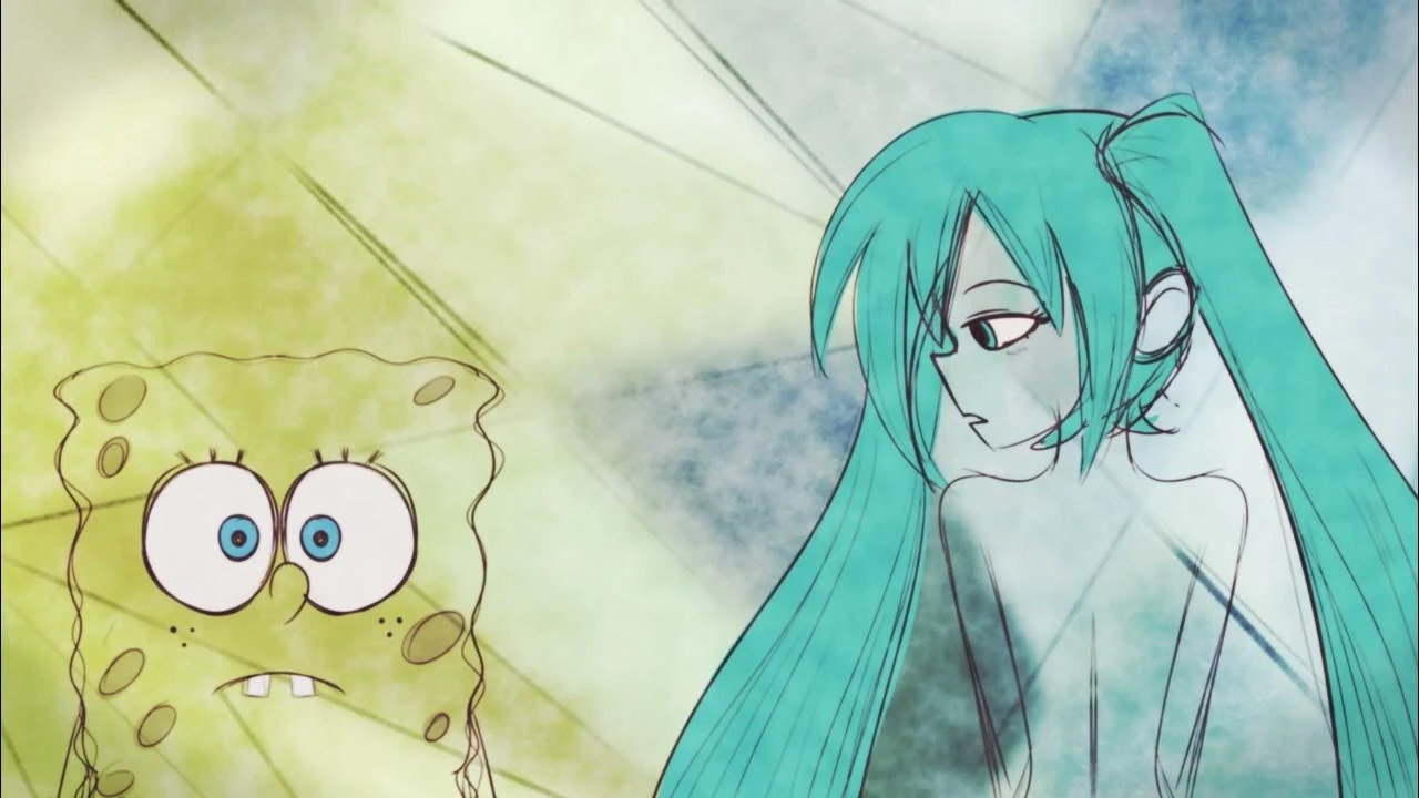 Spongebob Squarepants, Miku Hatsune Somebody That I Used To Know (AI