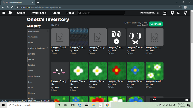 Things That I Found In Onett Inventory Fandom - roblox onett inventory