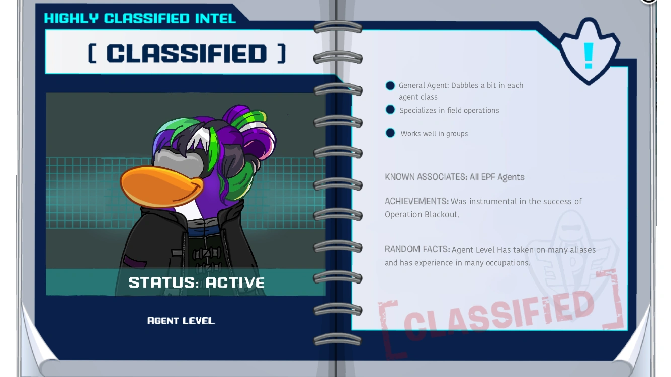 Club Penguin EPF Dossier Fandom