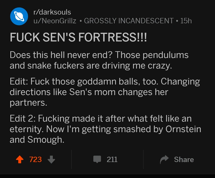 Dark Souls Reddit Community in a Nutshell Fandom