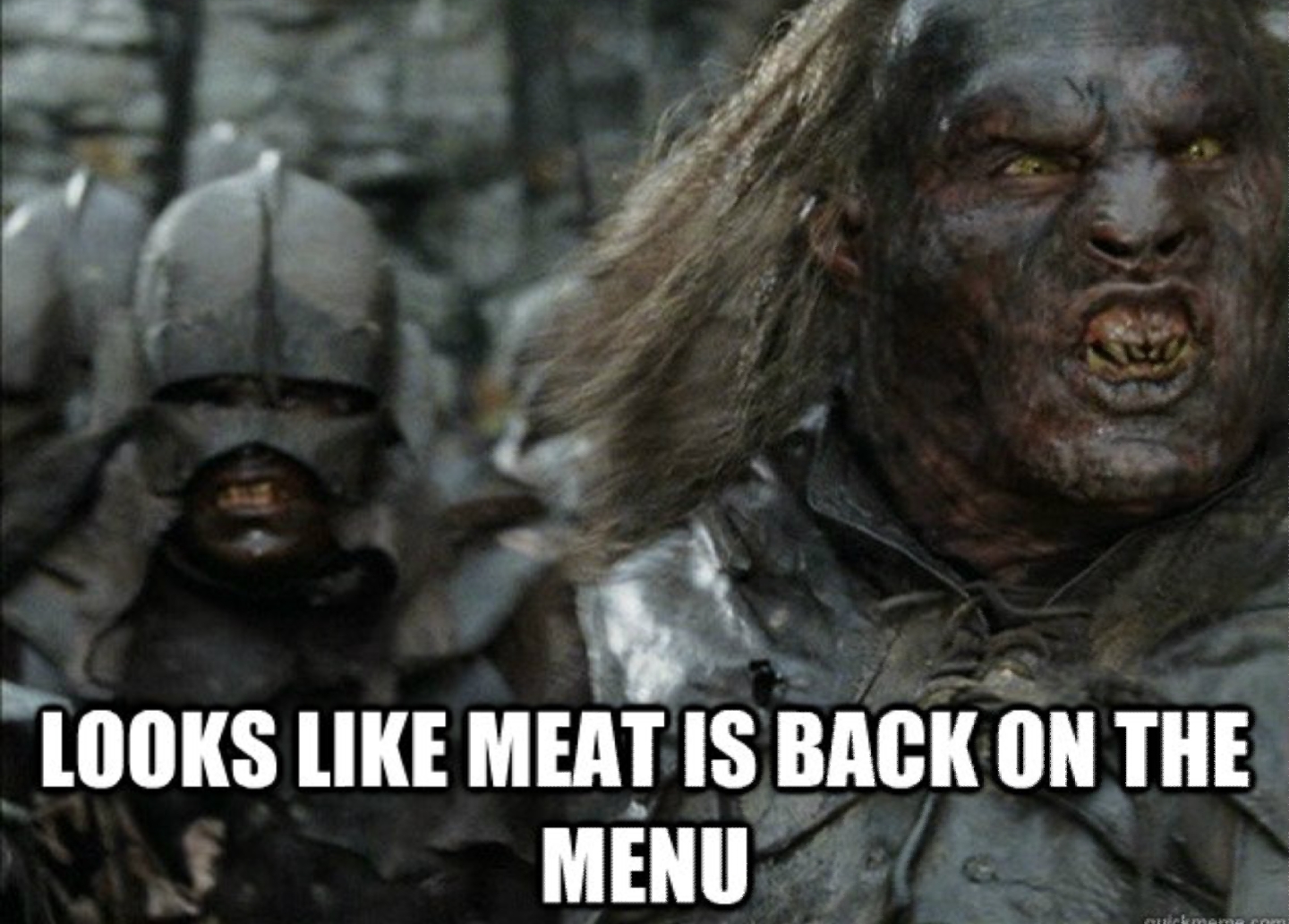 Meats back on the menu gif