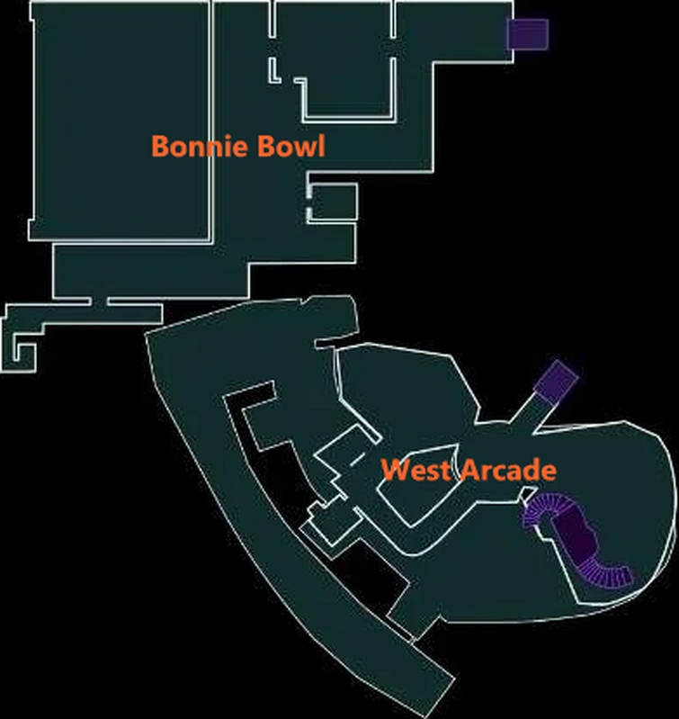 Bonnie Bowl, Mazercise and West Arcade - Five Nights at Freddy's