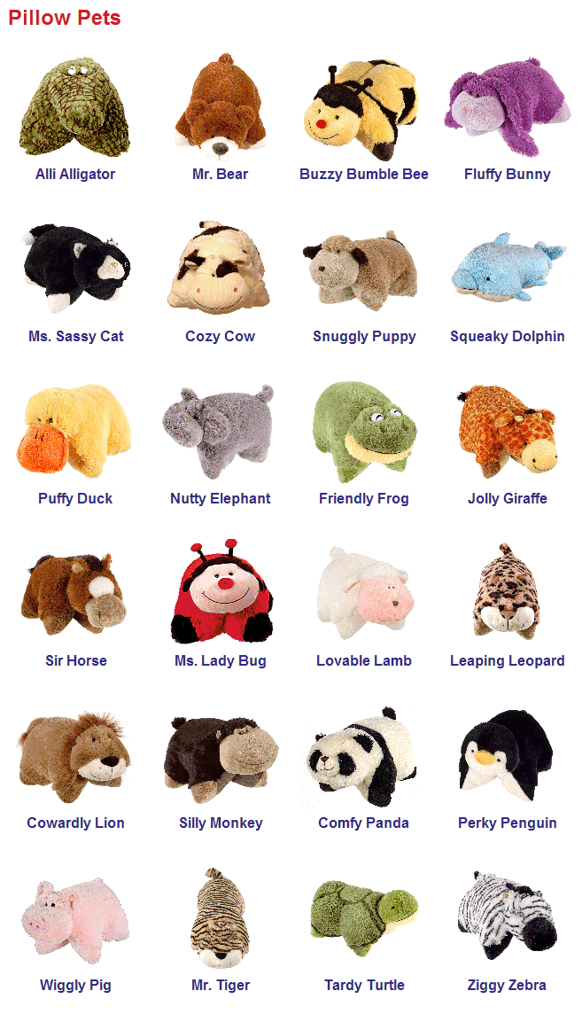 Names for unicorn pillow pets discount