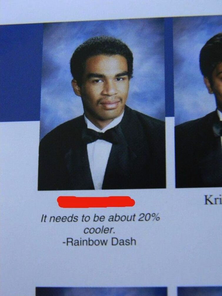 I can't believe someone put this as their yearbook quote. How embarrassing.  | Fandom