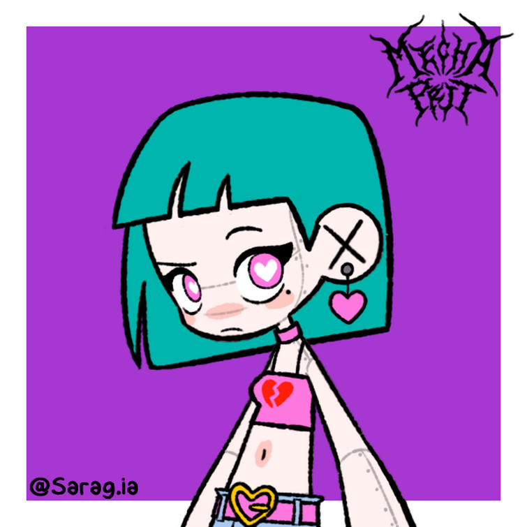 Re-creating my gacha Oc in various Picrew character maker (Link in the  comments)