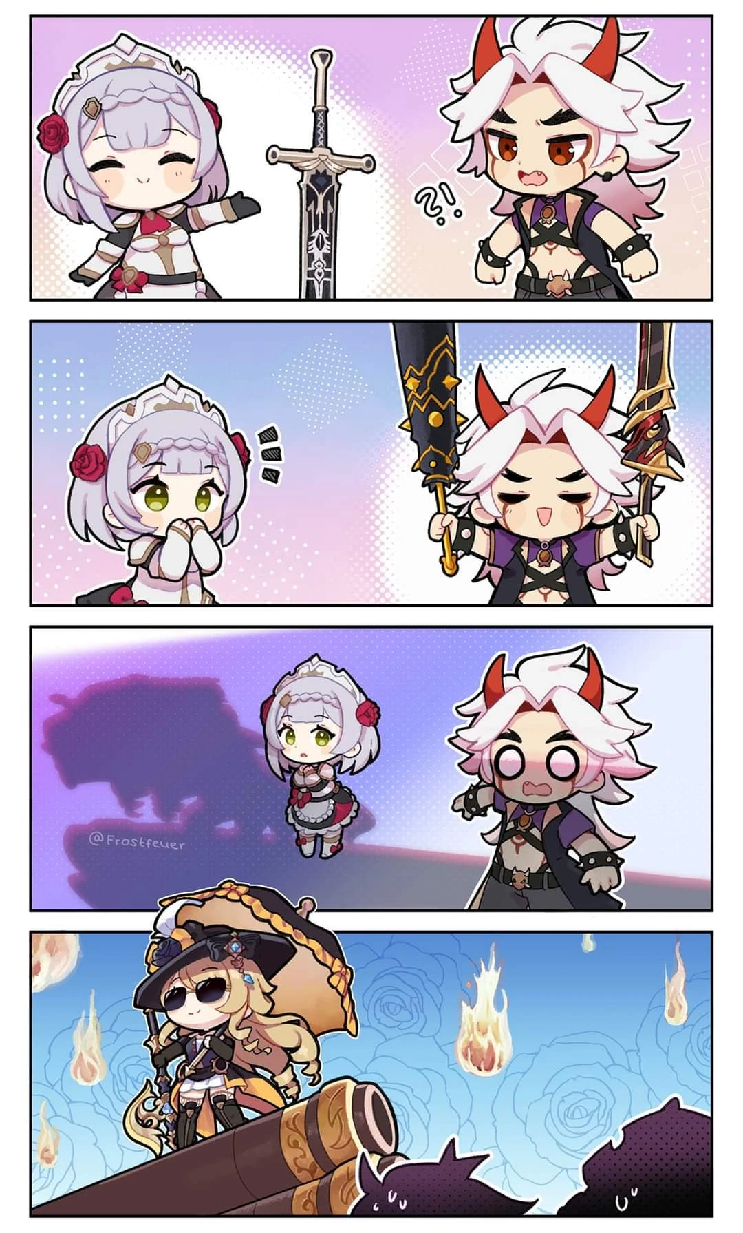 A Rare Photo of Navia Powercreeping the Entire Geo Characters Fandom