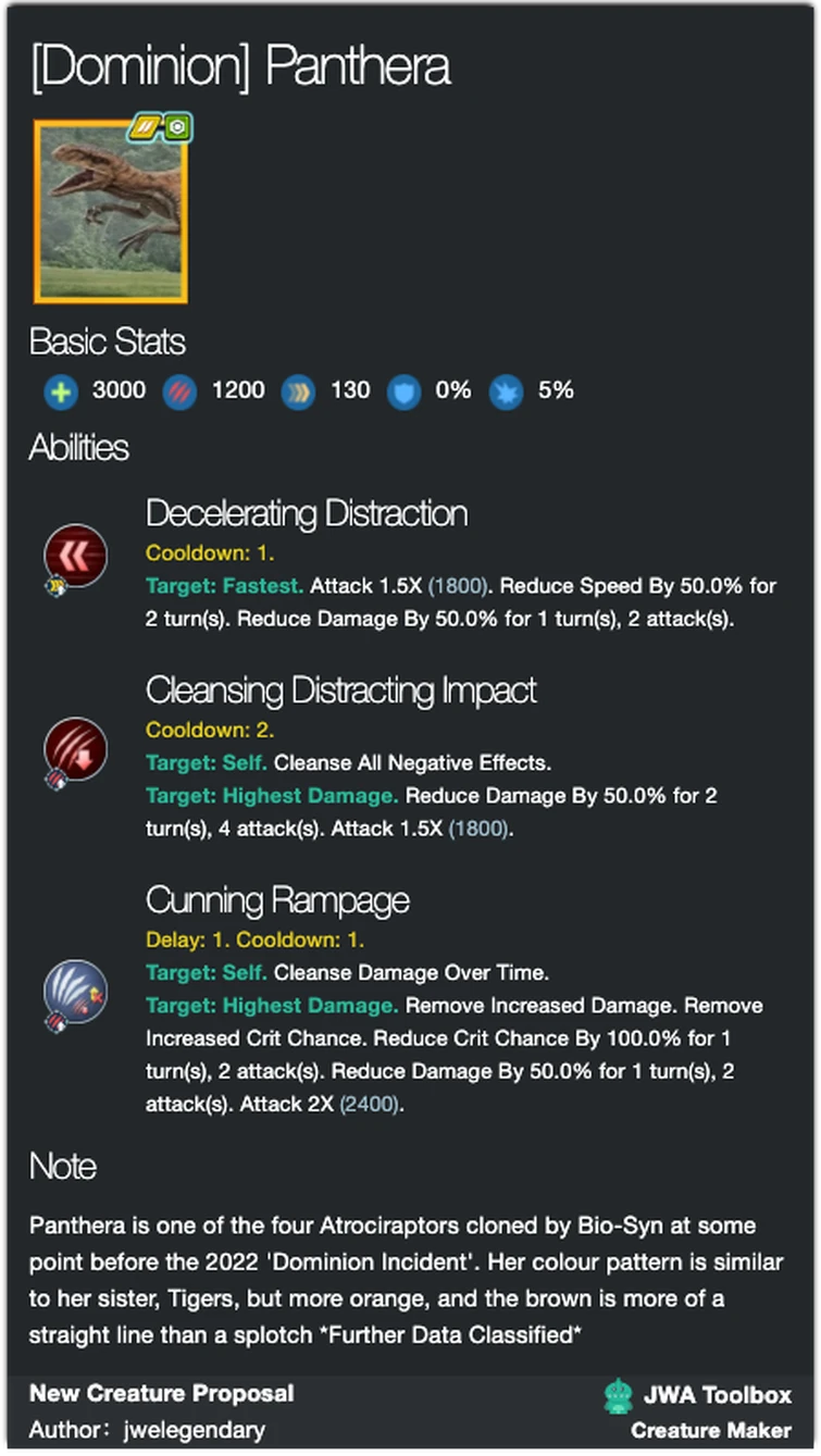 So, I made the Atrociraptor Squad in Jurassic World Alive Fandom