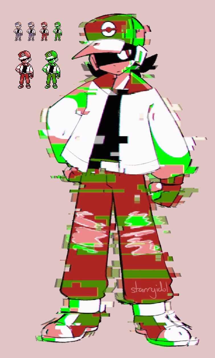 Glitchy red fnf