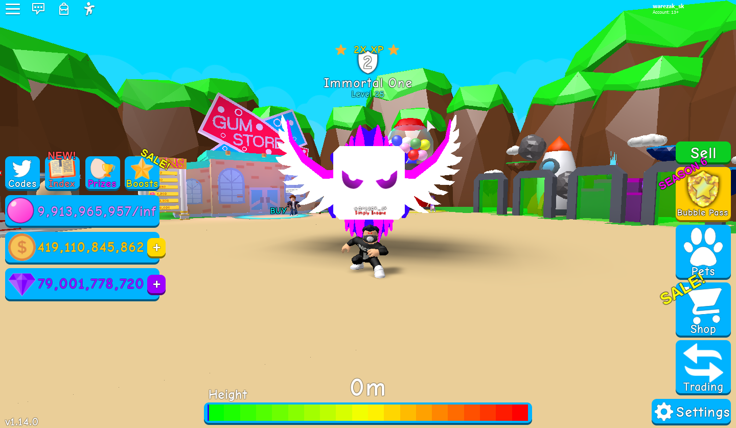 Hack In Roblox Bubble Gum Simulator