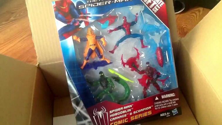 Amazing Spiderman ULTIMATE GIFT SET Carnage Scorpion Hobgoblin - Walmart Ultimate Spider-Man