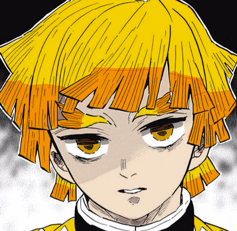 agatsuma zenitsu colored manga icon