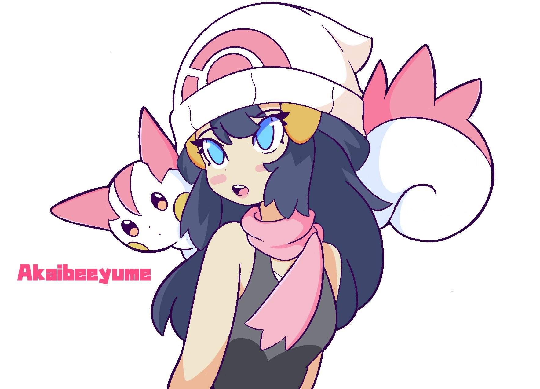 Dawn from Pokemon art by me, dawn pokemon fanart 