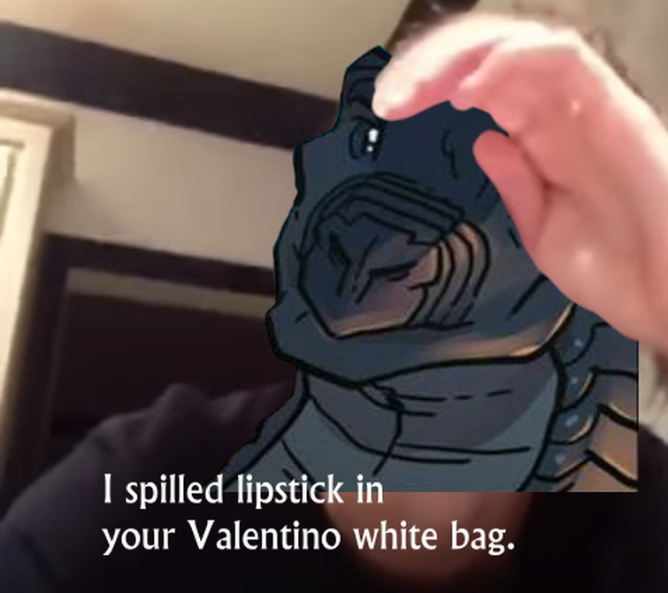 Deathbringer spilled lipstick in Valentino bag | Fandom