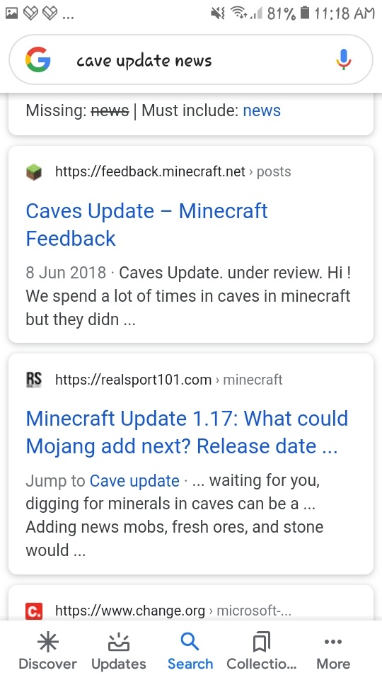 mojang is adding cave update to