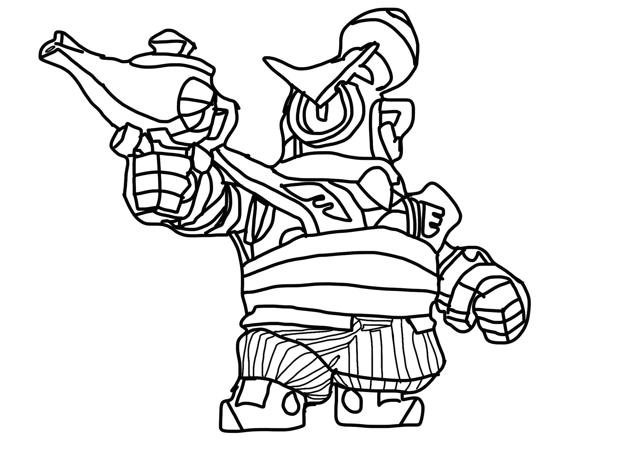 rumble coloring page