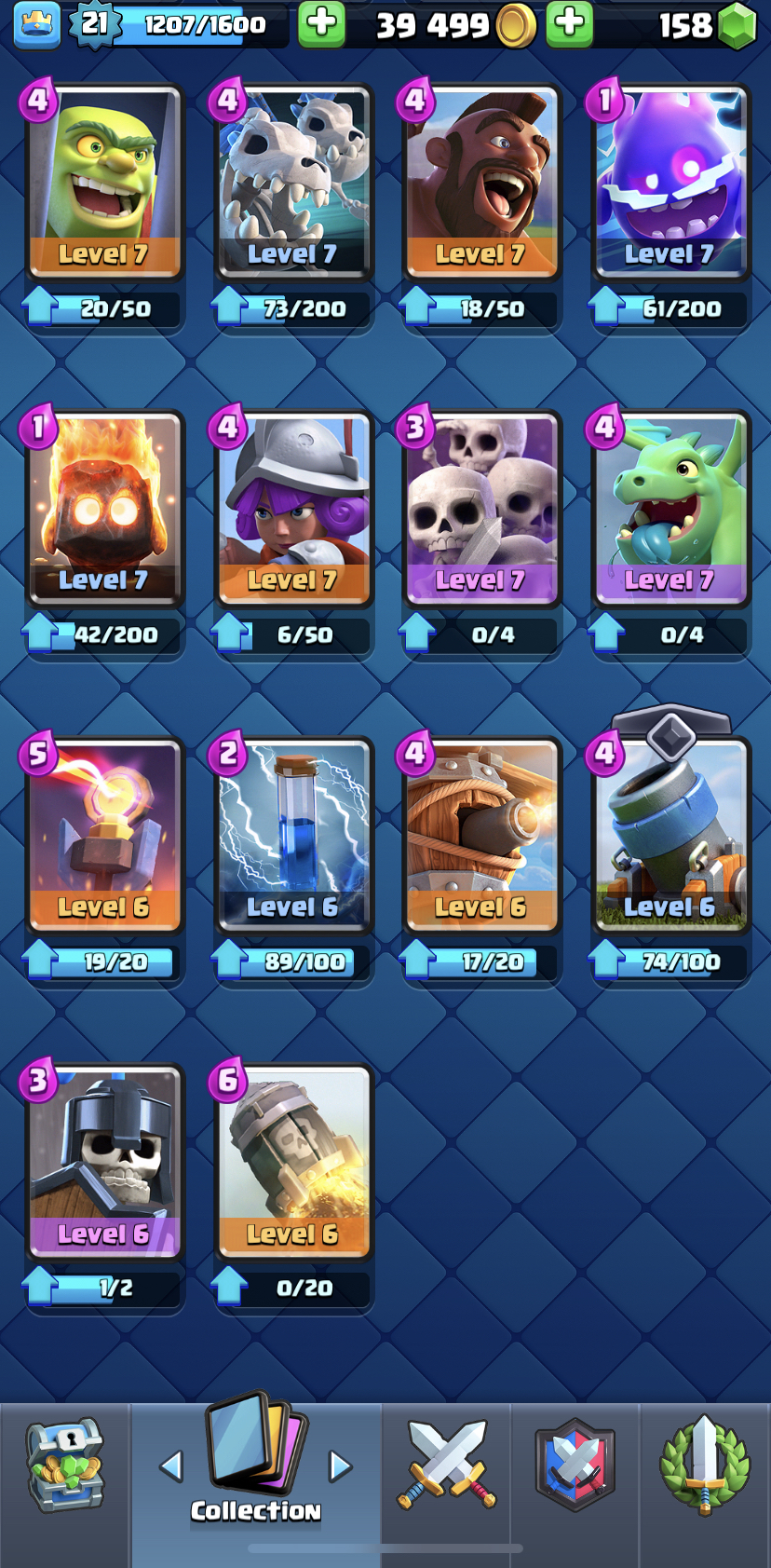 Mortar Deck Which Helps Me Push to Arena 7 at Level 6 – Clash