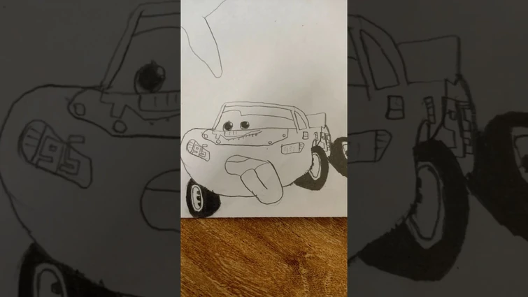 I drew the Lightning McQueen classic "Flying in the Air"