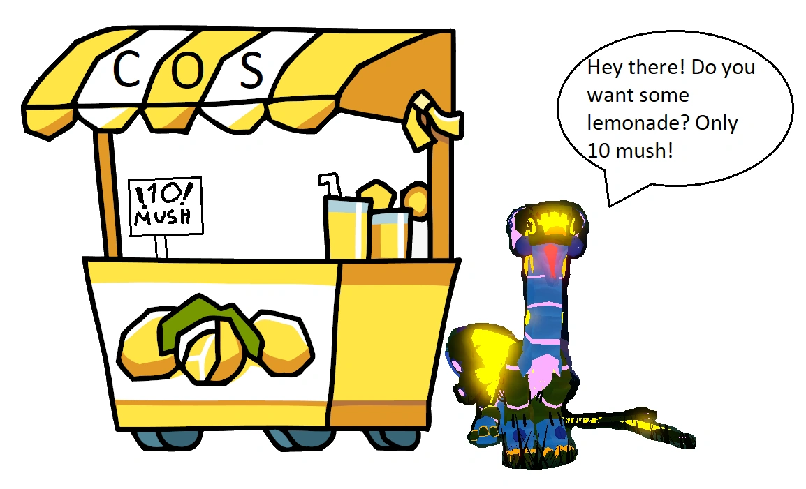 Quick little thing i made, glimmer zoocuu offers you lemonade, 50