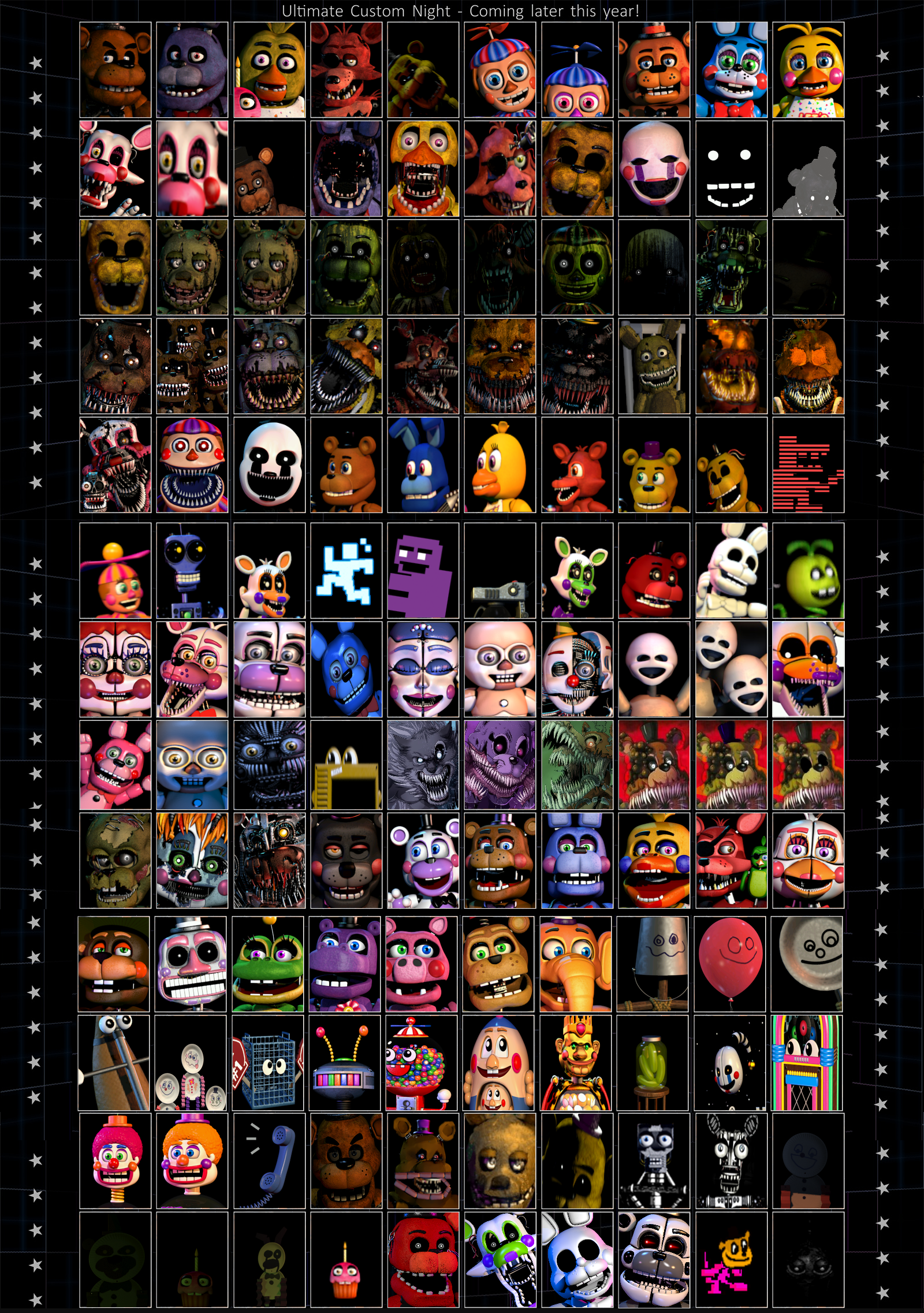 Ultimate custom night. Фанатские работы. | Fandom