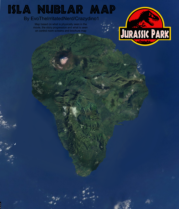 Isla Nublar Satellite Map Fandom   755