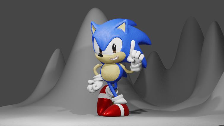 Made a render out of a classic sonic pic : r/SonicTheHedgehog