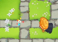 Bloonjitsu popping a bloon with Deadly Tranquility