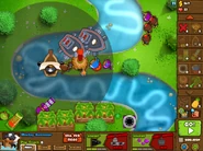 A 2-1 Buccaneer's range. Ignore the towers beside the Buccaneer itself.