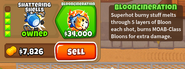 Blooncineration description as of Version 33.0