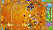 Pirate Lord hooking in three Rock Bloons in 35.1.