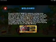 Version 4.0 popup message