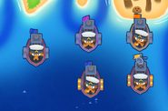 All BTD6 Destroyer crosspaths (Path 2 at top, Path 3 at bottom)