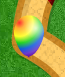 A Rainbow Bloon in Bloons Tower Defense 3