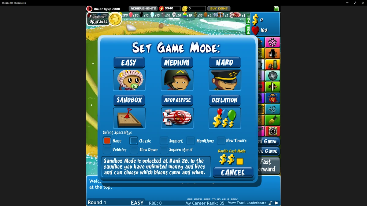 Sandbox Mode | Bloons Wiki | Fandom