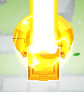 When trasforming to True Sun God, the temple's head 'expands'
