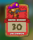 Uncommon Sniper Monkey Card (Point Five Oh)